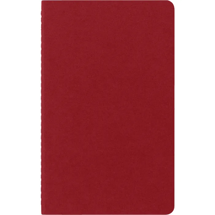 Set Cahier 3 Libretas Grandes Rojas Hoja Rayada Pasta Suave