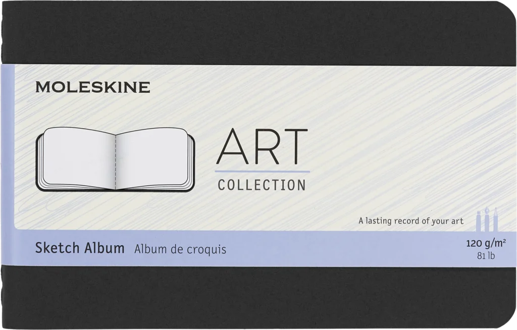 Art Plus Sketch Album, Bolsillo, Negra, Pasta suave