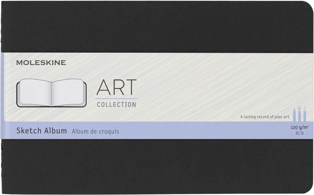Art Plus Sketch Album Grande Negra Pasta Suave