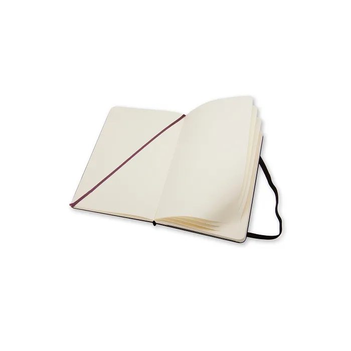 Libreta Clásica De Bolsillo Negra Hoja Rayada Pasta Dura — Interior 2