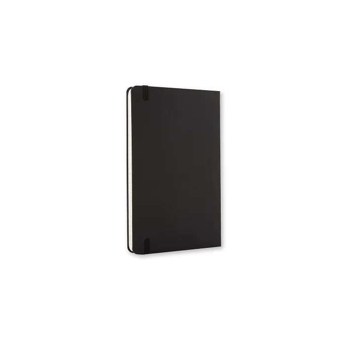 Libreta Clásica Grande Negra Hoja Rayada Pasta Dura — 4a Forros