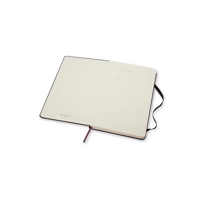 Libreta Clásica Grande Negra Hoja Rayada Pasta Dura — Interior 1