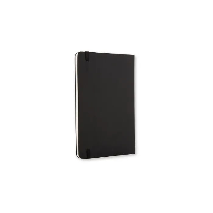 Libreta Clásica Grande Negra Hoja Blanca Pasta Dura — 4a Forros