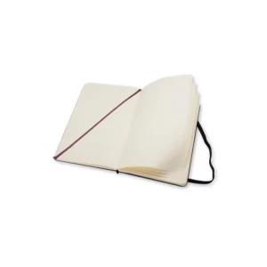 Libreta Clásica Grande Negra Hoja Blanca Pasta Dura — Interior 1