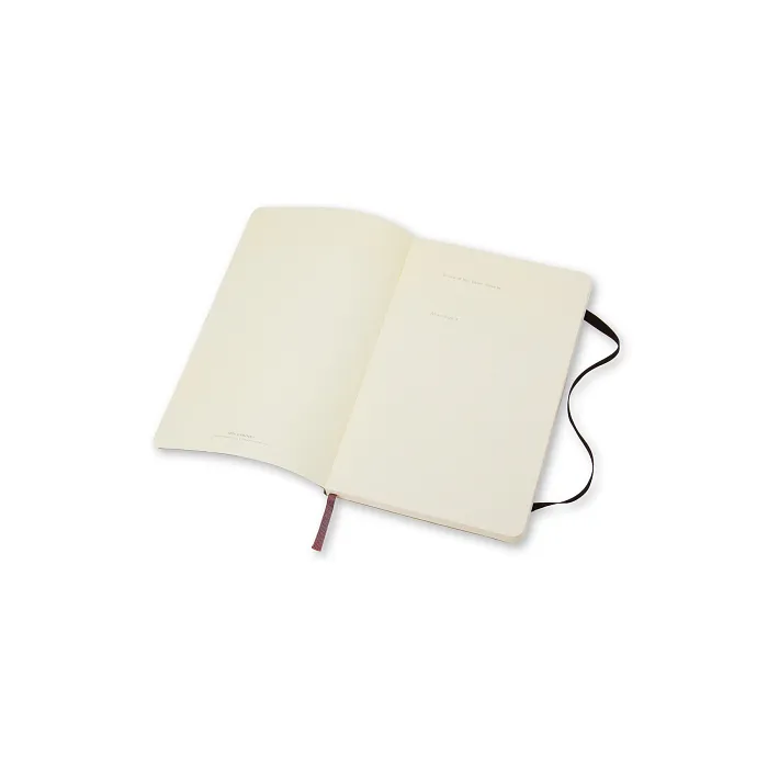 Libreta Clásica De Bolsillo Negra Hoja Rayada Pasta Suave — Interior 3